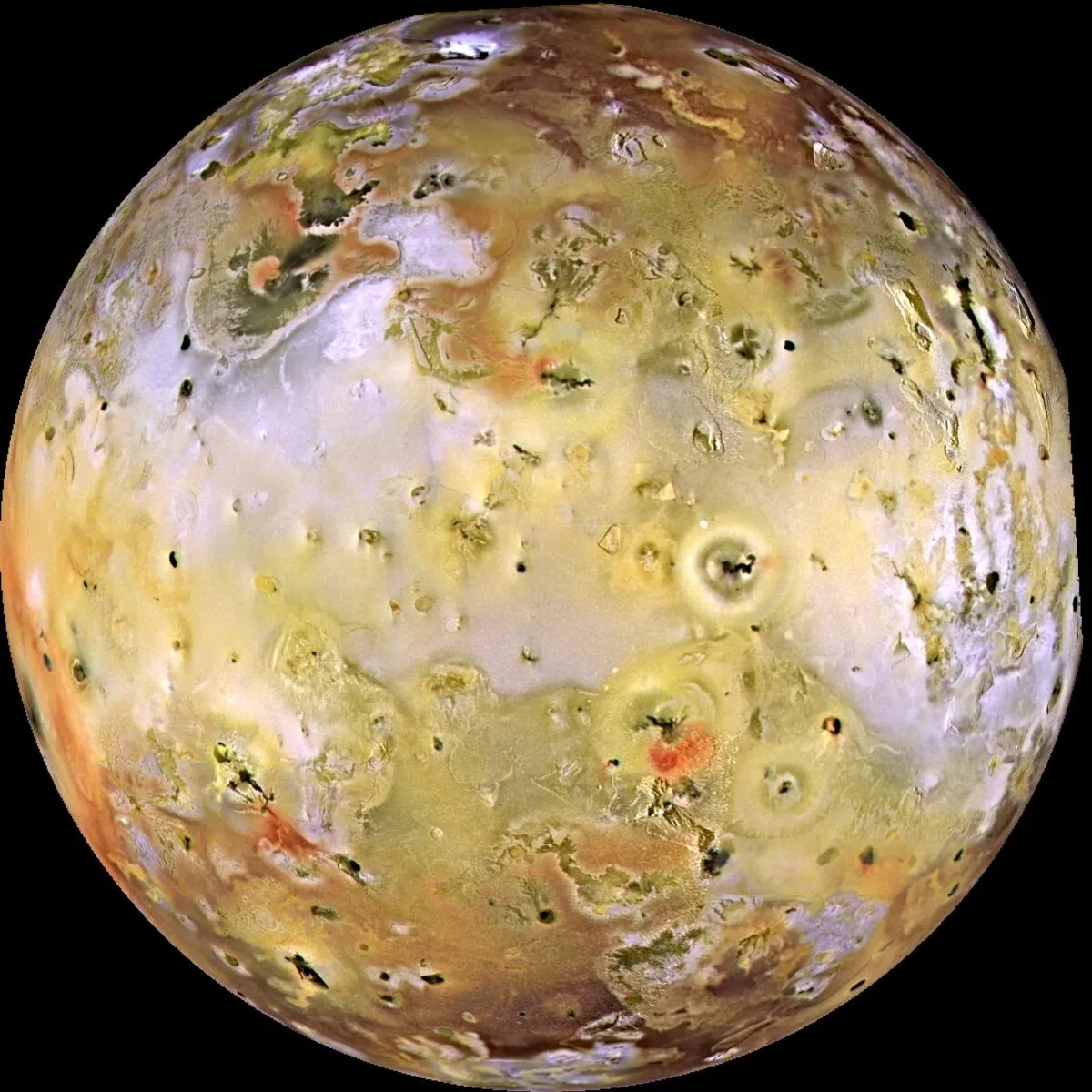 A view of Jupiter's moon Io captured by the Galileo spacecraft. Credit: NASA/JPL/University of Arizona