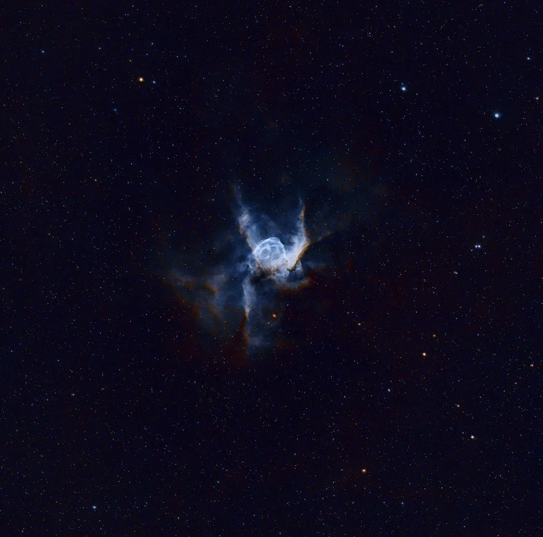 NGC 2359, Thor’s Helmet Stephanie McNaughton, Red Rock, Arizona, USA, 21 January 2023 Equipment: ZWO ASI294MC Pro camera, Celestron 8in Rowe-Ackermann Astrograph, Vixen Sphinx SXP mount 