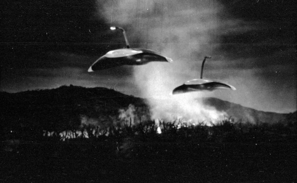 A scene from the 1953 screen adaptation of H.G. Wells' novel 'The War Of The Worlds'. Photo by Haywood Magee/Picture Post/Getty Images