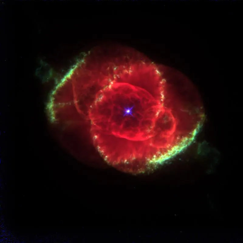A 1994 Hubble image of the Cat's Eye Nebula. Credit: Credit: J.P. Harrington and K.J. Borkowski (University of Maryland), and NASA