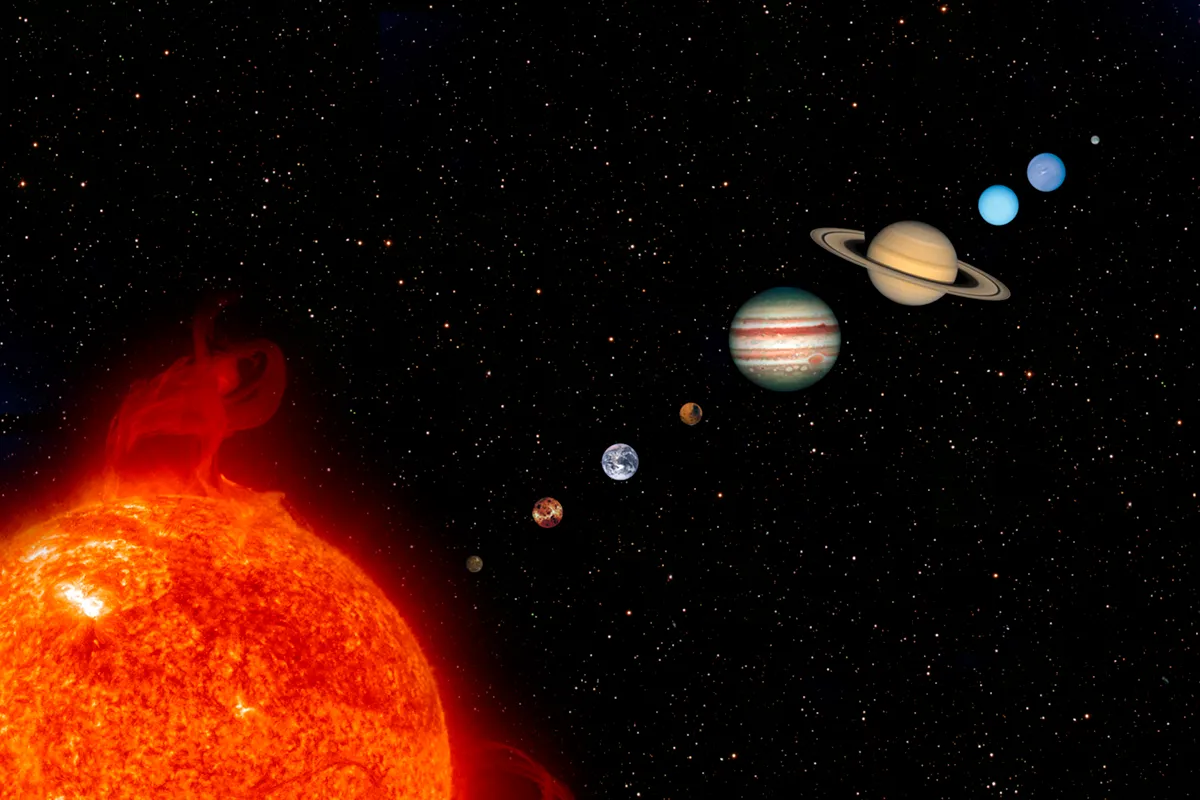 Illustration of the planets of the Solar System. Credit: Steve Allen / Getty Images