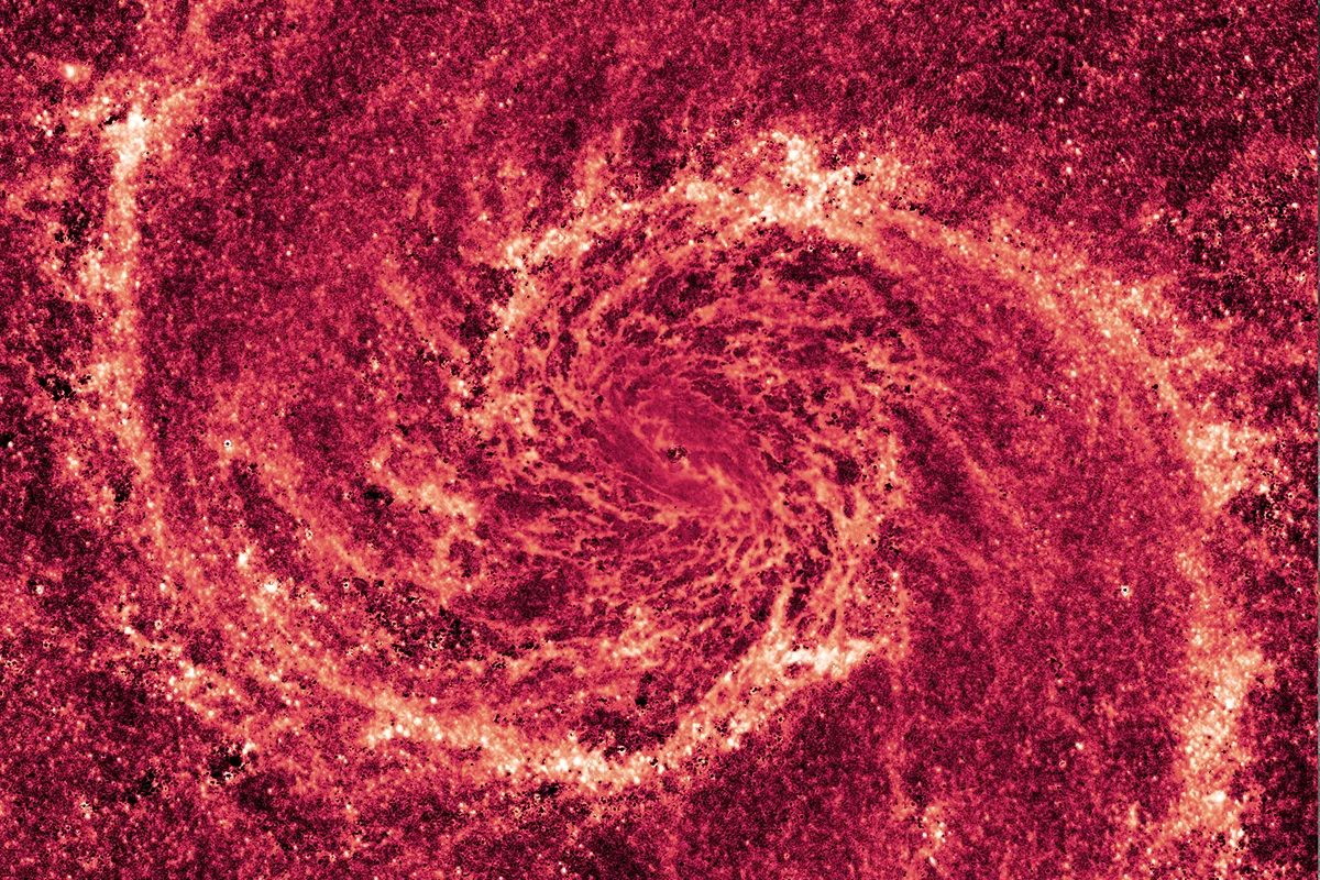 Hubble Space Telescope's infrared view of galaxy M51, the Whirlpool Galaxy. Credit:NASA,ESA, M. Regan and B. Whitmore (STScI) and R. Chandar (University of Toledo, USA)