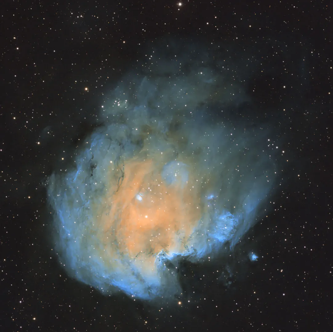 The Monkey Head Nebula NGC 2174 Sara Harvey, Cork, Ireland, 5 and 25 January, 22 February 2023 Equipment: ASI1600MM Pro camera, Takahashi FSQ85ED refractor, FSQ-85ED Flattener, Sky-Watcher HEQ5-Pro mount