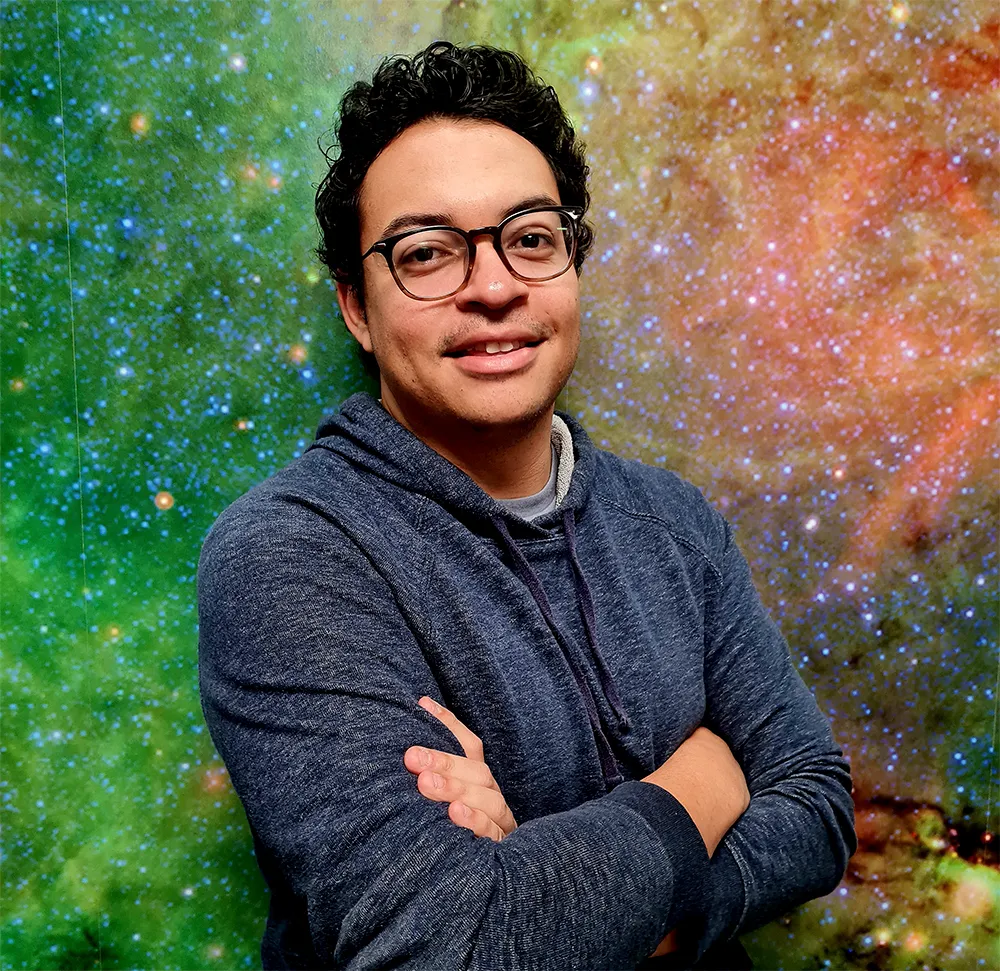 Pavel Mancera Piña, a postdoctoral researcher at Leiden Observatory in the Netherlands, who specialises in in dark matter.