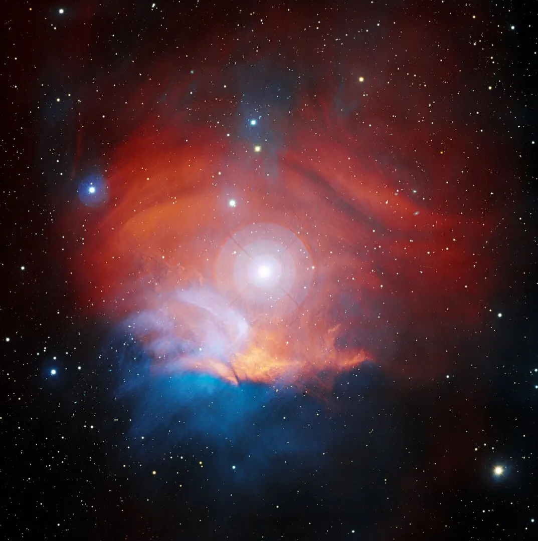 LBN 867, the Raspberry Nebula Nicholas U Mayall 4-Metre Telescope, 19 April 2023 Credit: KPNO/NOIRLab/NSD/AURA/T.A. Rector (University of Alaska Anchorage/NSF’s NOIRLab) Image processing: T.A. Rector (University of Alaska Anchorage/NSF’s NOIRLab), M. Zamani (NSF’s NOIRLab) & D. de Martin (NSF’s NOIRLab) 