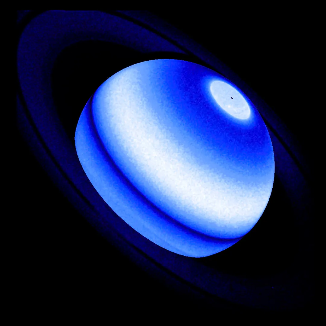 Saturn’s rings and atmosphere Hubble Space Telescope, 30 March 2023 Credit: NASA, ESA, Lotfi Ben-Jaffel (IAP & LPL) 