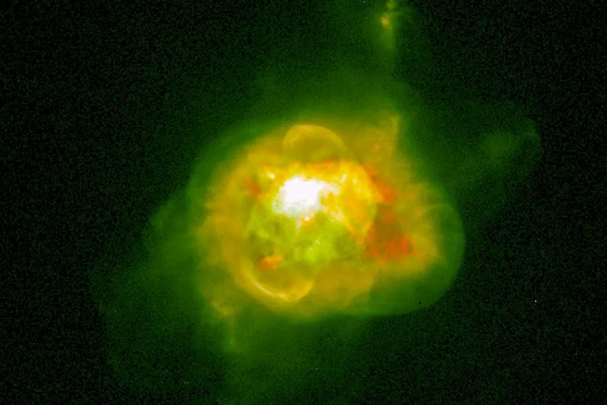 NGC 6210, as seen by the Hubble Space Telescope. Credit: Credit: Robert Rubin and Christopher Ortiz (NASA/ESA Ames Research Center), Patrick Harrington and Nancy Jo Lame (University of Maryland), Reginald Dufour (Rice University), and NASA/ESA