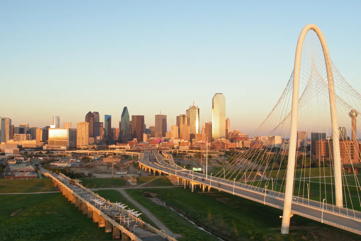 The April eclipse will be visible from many cities, including Dallas, Texas. Credit: Ian McDonnell/Getty Images.