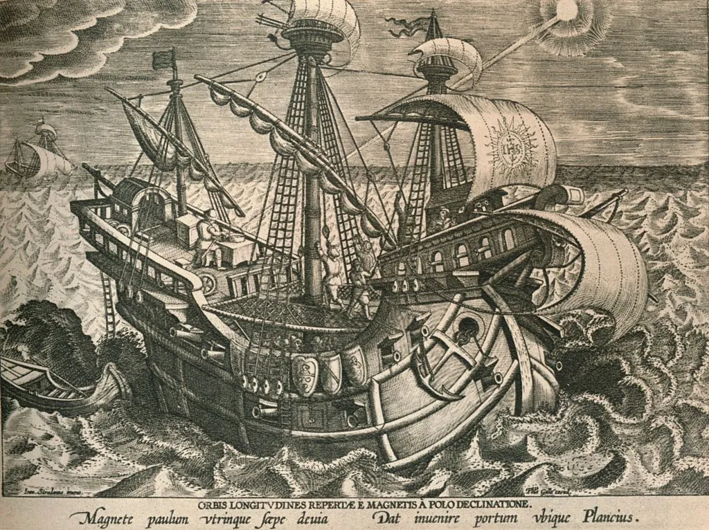 'Plancius Taking A Sight', 1592. Petrus Plancius calculates his position with the help of the sun. By Jan van der Straet (1523-1605). Photo by Print Collector/Getty Images