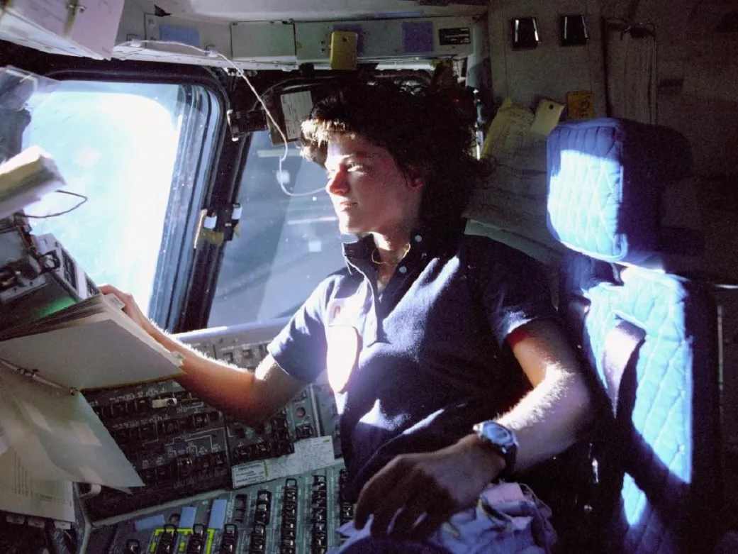 Sally Ride became the first American woman in space on the STS-7 space shuttle mission. Credits: NASA