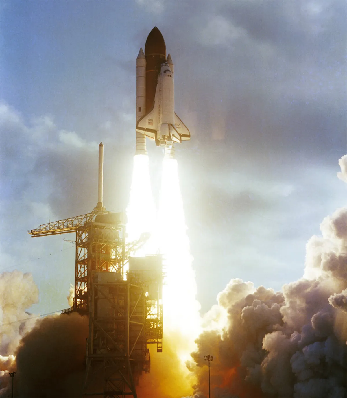 Liftoff of STS-7, the flight that made Sally Ride the first American woman in space. Credit: NASA