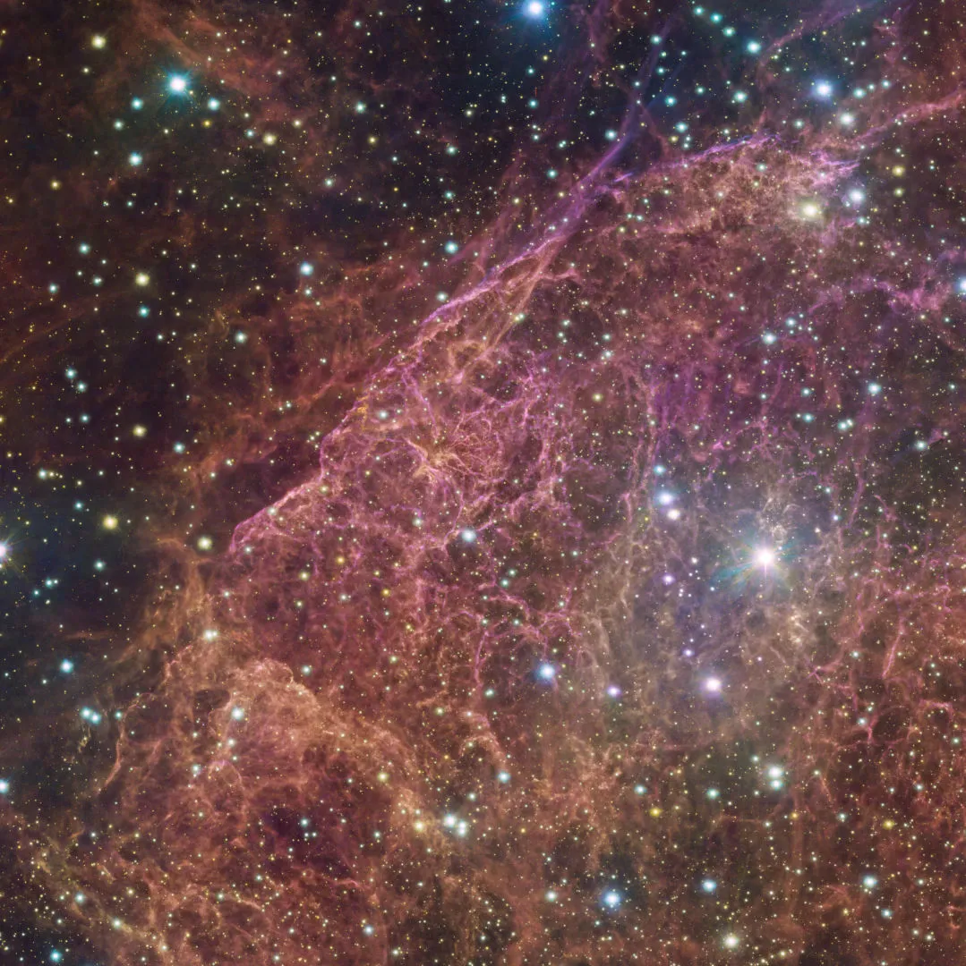 Vela supernova remnant ESO VLT Survey Telescope, 29 May 2023 Credit: ESO/VPHAS  team. Acknowledgement: Cambridge Astronomical Survey Unit 