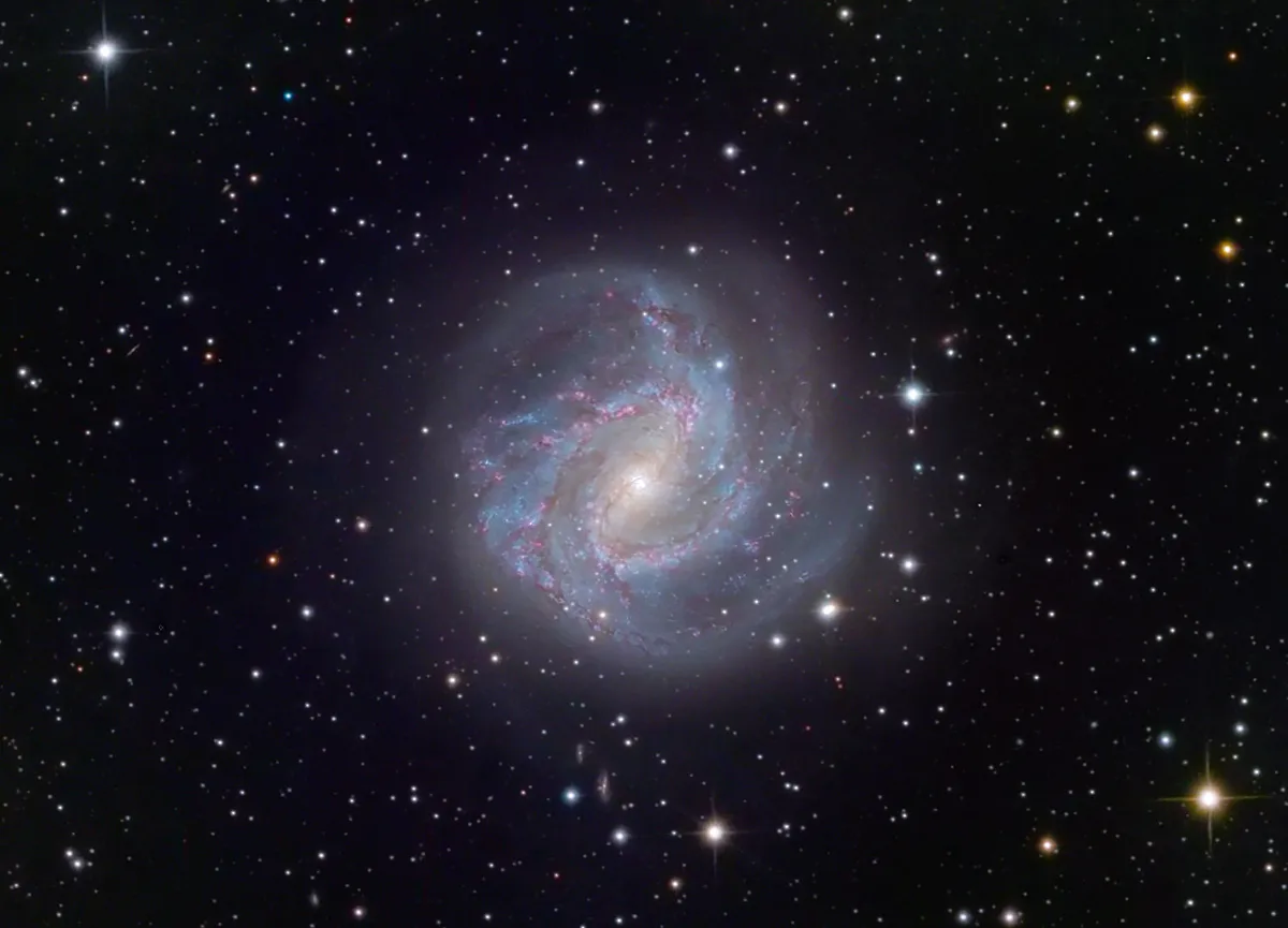 M83, the Southern Pinwheel Galaxy Behyar Bakhshandeh, Descanso, California, 20 May 2023 Equipment: FLI ML6303 mono CCD camera, Deep Sky Instruments RC10C Ritchey-Chrétien astrograph, Astro-Physics AP900 GTO mount 