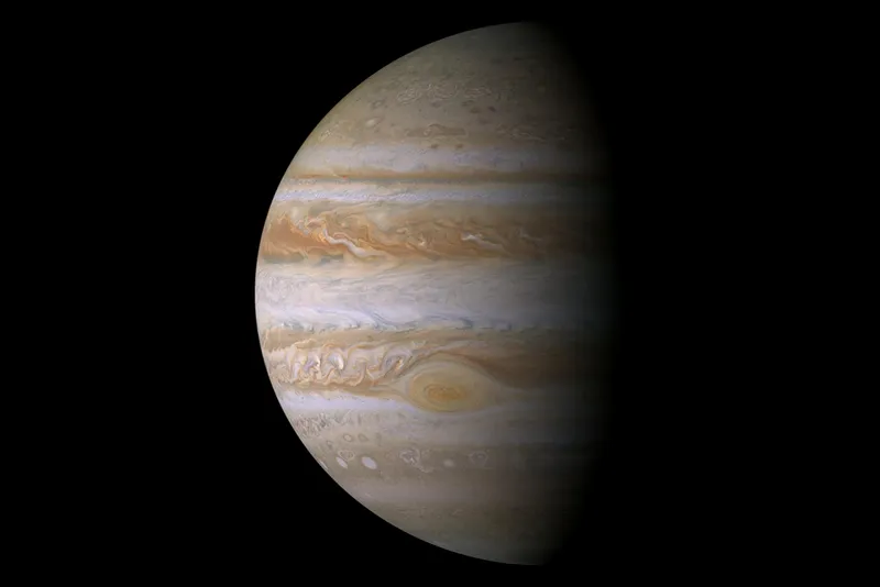 A view of Jupiter captured by the Cassini spacecraft. Credit: Source: NASA/JPL/Space Science Institute