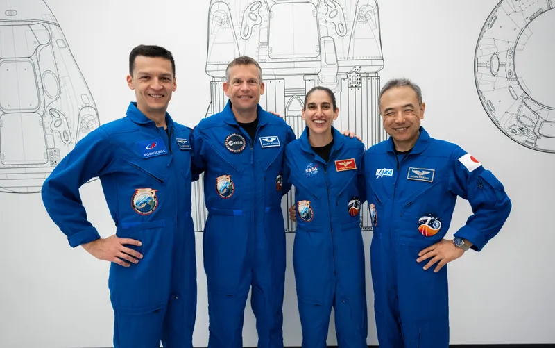 NASA’s SpaceX Crew-7. From left are Konstantin Borisov, Andreas Mogensen, Jasmin Moghbeli and Satoshi Furukawa. Credit: NASA