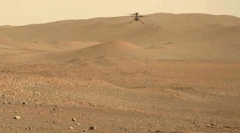 NASA’s Ingenuity helicopter Mars rover Perseverance, 16 August 2023 Credit: NASA/JPL-Caltech/ASU/MSSS