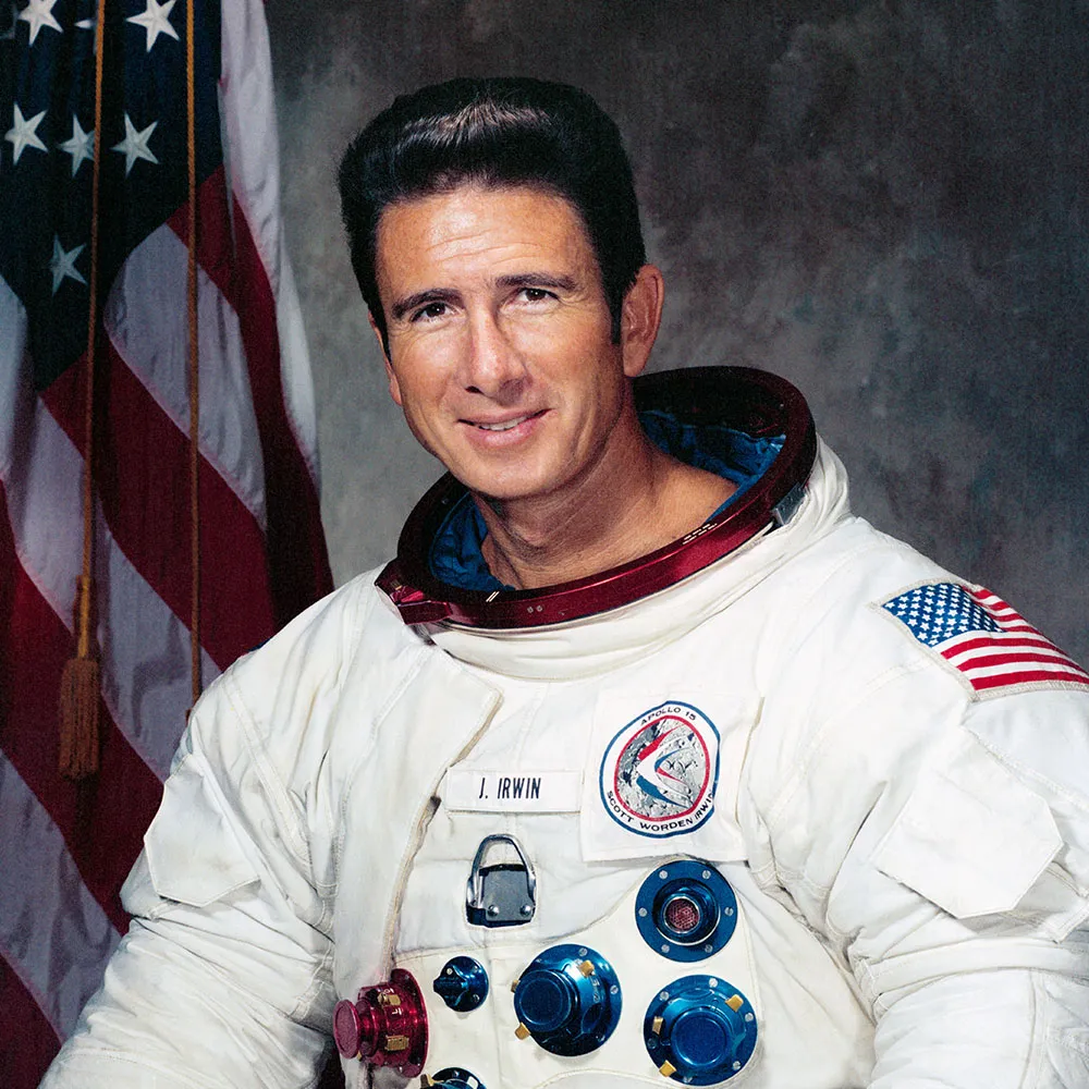 8th person to walk on the moon james irwin