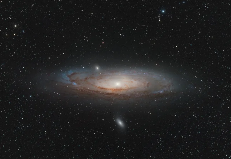 M31, the Andromeda Galaxy Andrei Pleskatsevich, Minsk, Belarus, 20 September 2023 Equipment: ToupTek ATR3C571 colour CMOS camera, SharpStar 76EDPH refractor, iOptron GEM28 mount