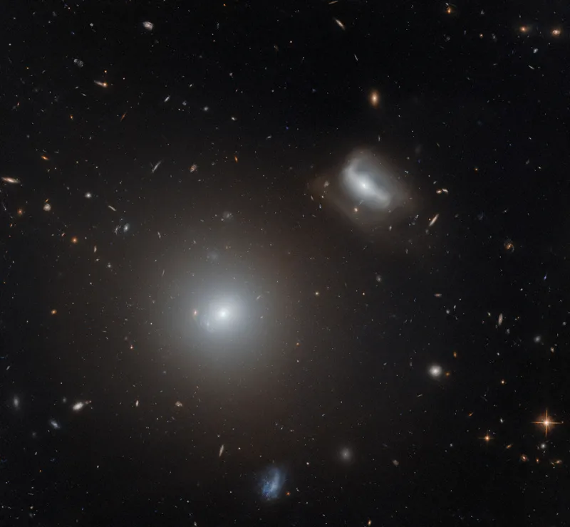 NGC 3558 and LEDA 83465 Hubble Space Telescope, 9 October 2023 Credit: ESA/Hubble & NASA, M. West