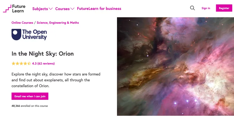 In the Night Sky: Orion by The Open University