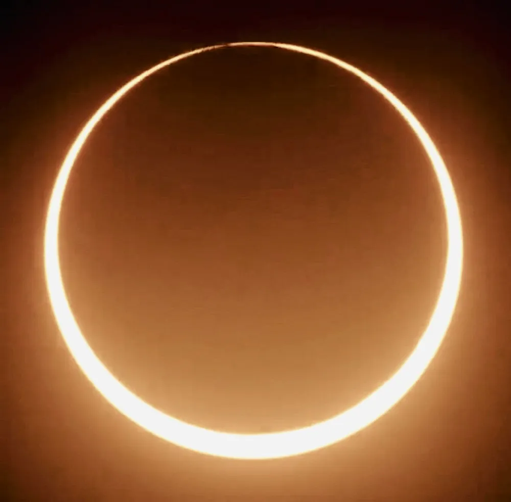 Jon Culshaw's capture of the October 14 annular solar eclipse.