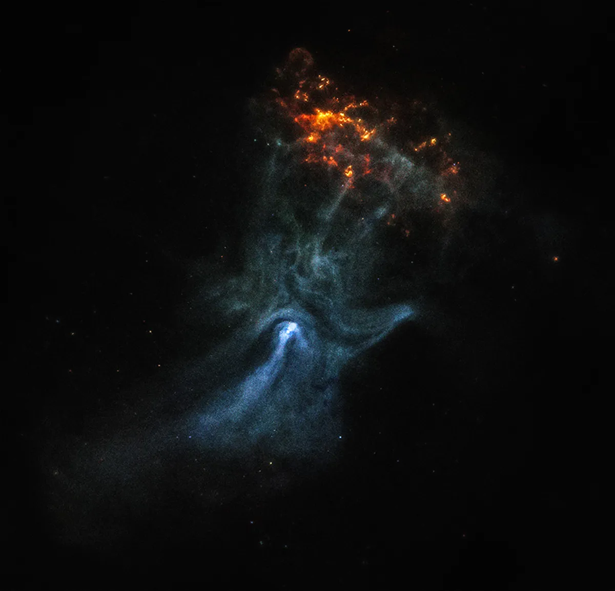 A view of pulsar wind nebula MSH 15-52 using only data from the Chandra X-ray Observatory. Credit: X-ray: NASA/CXC/Stanford Univ./R. Romani et al. (Chandra)
