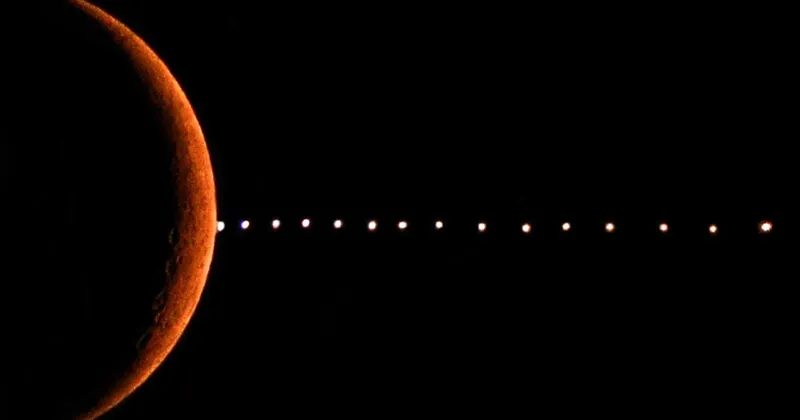 Lunar occultation of Venus captured by Shreya Roy, Kolkata, India, 24 March 2023. Equipment: Nikon D5600 DSLR, Nikkor 70–300mm lens, Digitek tripod