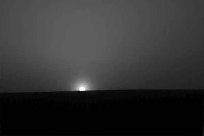 NASA sunrise on Mars image captured by the Phoenix lander on 25 August 2008. Credit: NASA/JPL-Caltech/University of Arizona/Texas A&M University