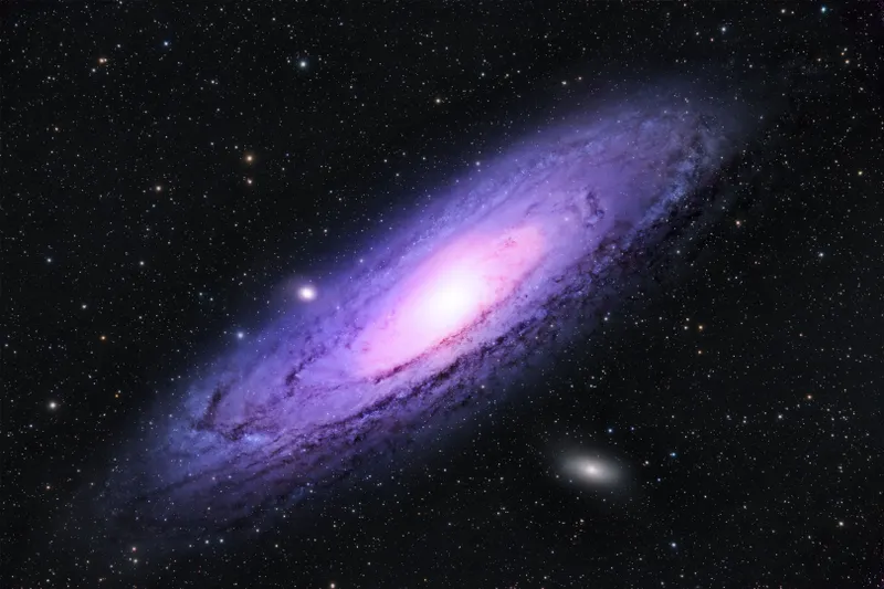 M31, the Andromeda Galaxy Nick Poulter, Aylsham, Norfolk, 14 October 2023 Equipment: Canon EOS 1300D DSLR camera, Sky-Watcher Evostar 80ED refractor, Sky-Watcher HEQ5 mount
