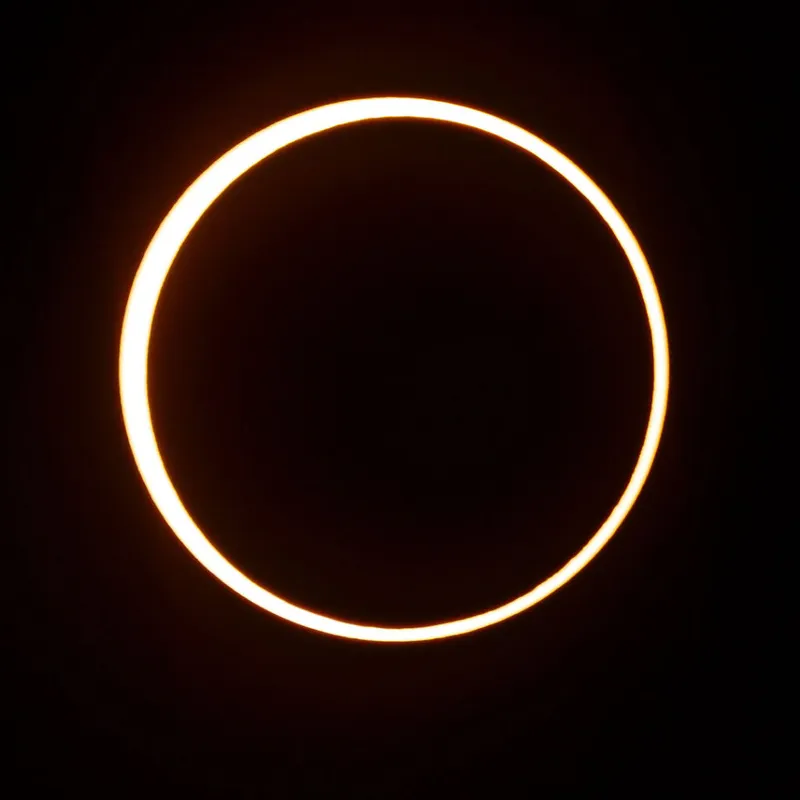 Annular solar eclipse of October 14 2023 captrued by Chirag Bachani, San Antonio, Texas.