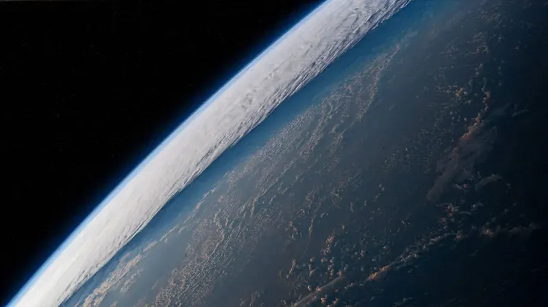 Earth and the Pacific Ocean from space, as seen from the International Space Station. Credit: NASA