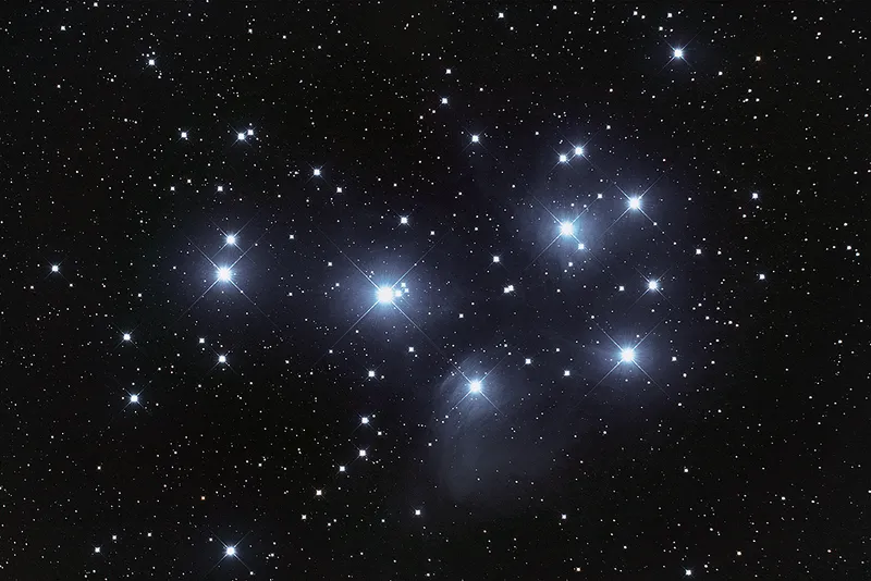 The Pleiades star cluster. Credit: Pete Lawrence