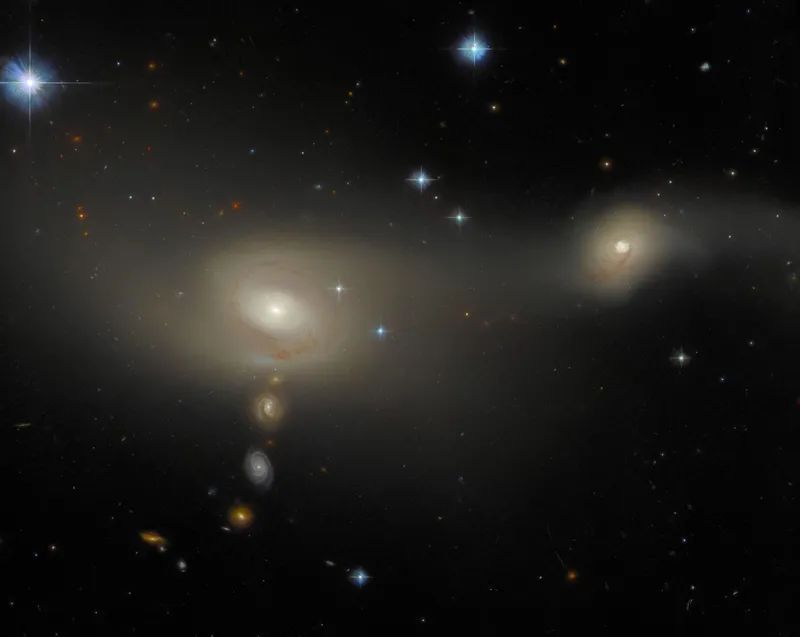 Galaxy cluster Arp-Madore 2105-332 Hubble Space Telescope, 11 December 2023 Credit: ESA/Hubble & NASA, J. Dalcanton, Dark Energy Survey/DOE/FNAL/NOIRLab/NSF/AURA Acknowledgement: L. Shatz
