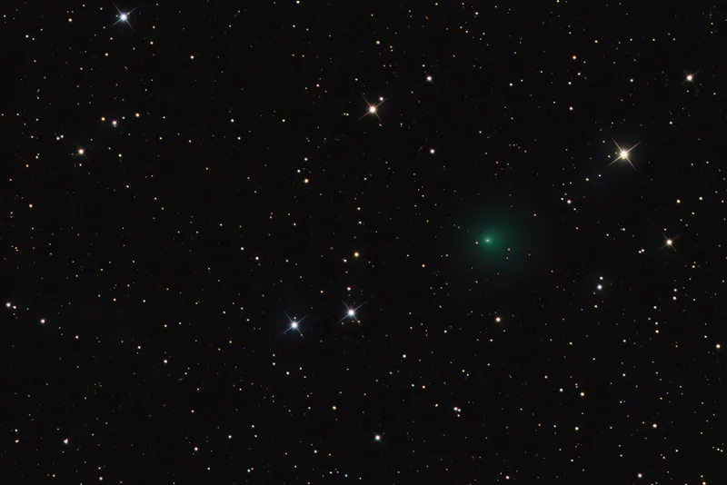Comet 144P/Kushida captured on 31 December 2023 by Gregg Ruppel (greggsastronomy.com). Equipment: STL11000M with AstroDon Gen II filters, ASA 10N f/3.7 on AP900GTO CP3