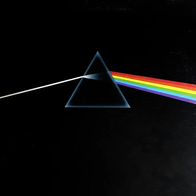 The famous experiment in which a prism is used to split white light into a rainbow was used for the front cover of Pink Floyd's Dark Side of the Moon album. Photo By Bill Uhrich/MediaNews Group/Reading Eagle via Getty Images