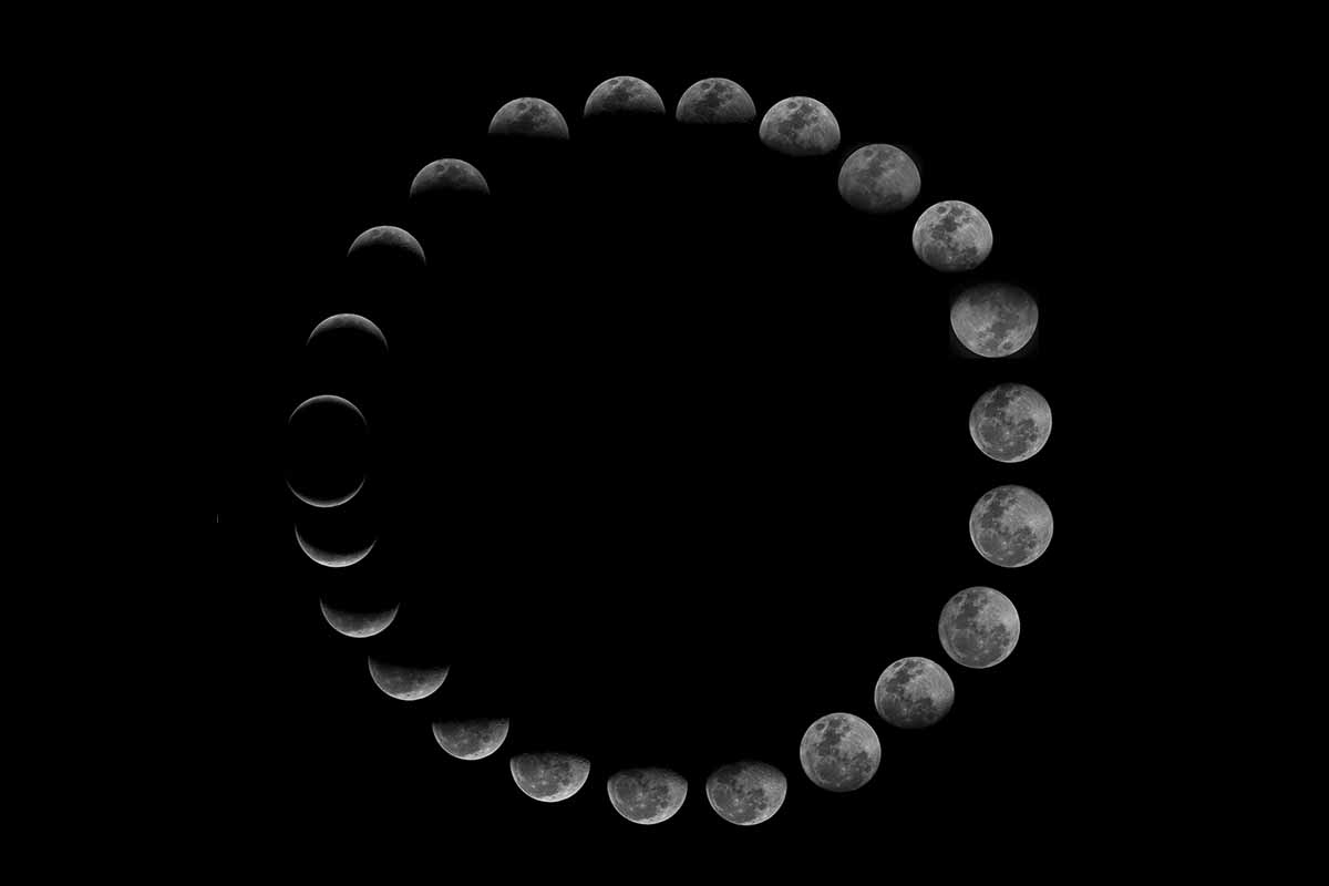 Moon phases and Moonrise times 2024