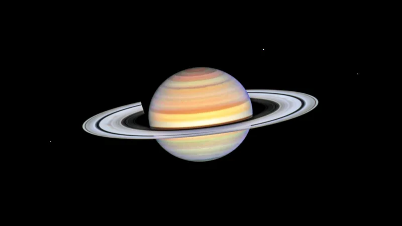 Saturn’s spokes Hubble Space Telescope, 21 December 2023 Credit: NASA, ESA, STScI, A. Simon (NASA-GSFC)