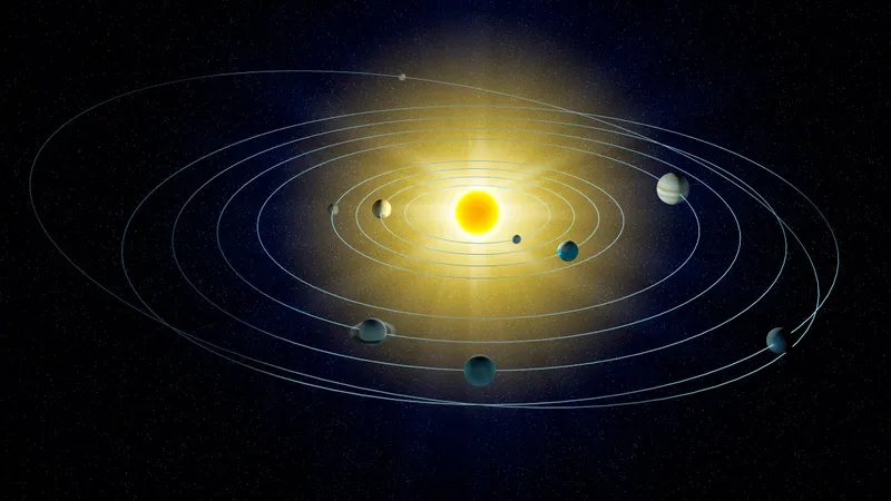 Planets orbit in an ellipse with the Sun at one of two focal points. Credit: Andrzej Wojcicki / Getty Images