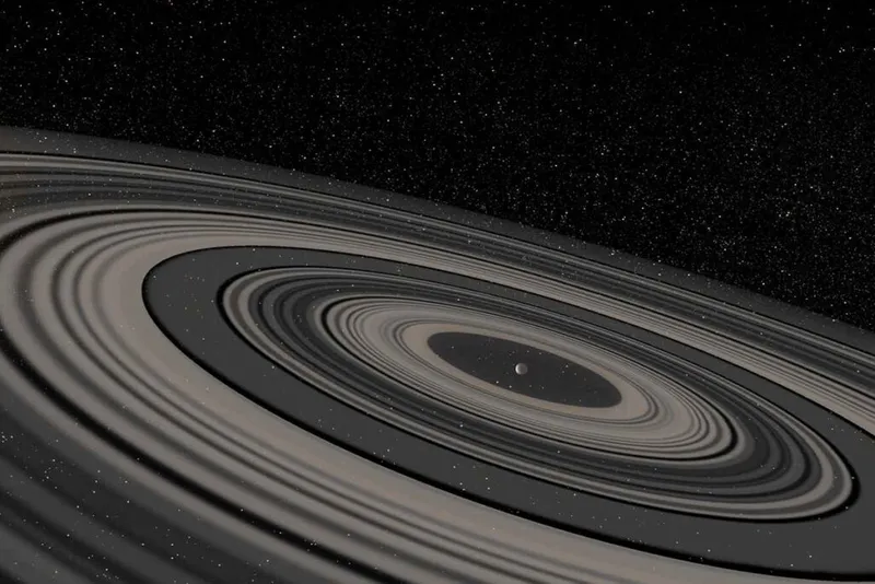 La historia de J1407b, el primer exoplaneta descubierto con anillos como Saturno