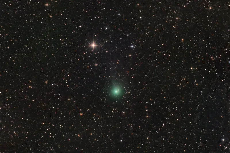 Image of Comet 12P Pons-Brooks captured by José J. Chambo, 3 February 2024 at 18:57 UT from Vallés, Valencia, Spain. Equipment: Camera: Atik 383L , Telescope: TS-Photon 8" N f/3.6, Mount: Sky-Watcher EQ6R-Pro, Exposure: 36 min. (L=33x60 bin1   RGB=1x60 bin2), Processing: PixInsight