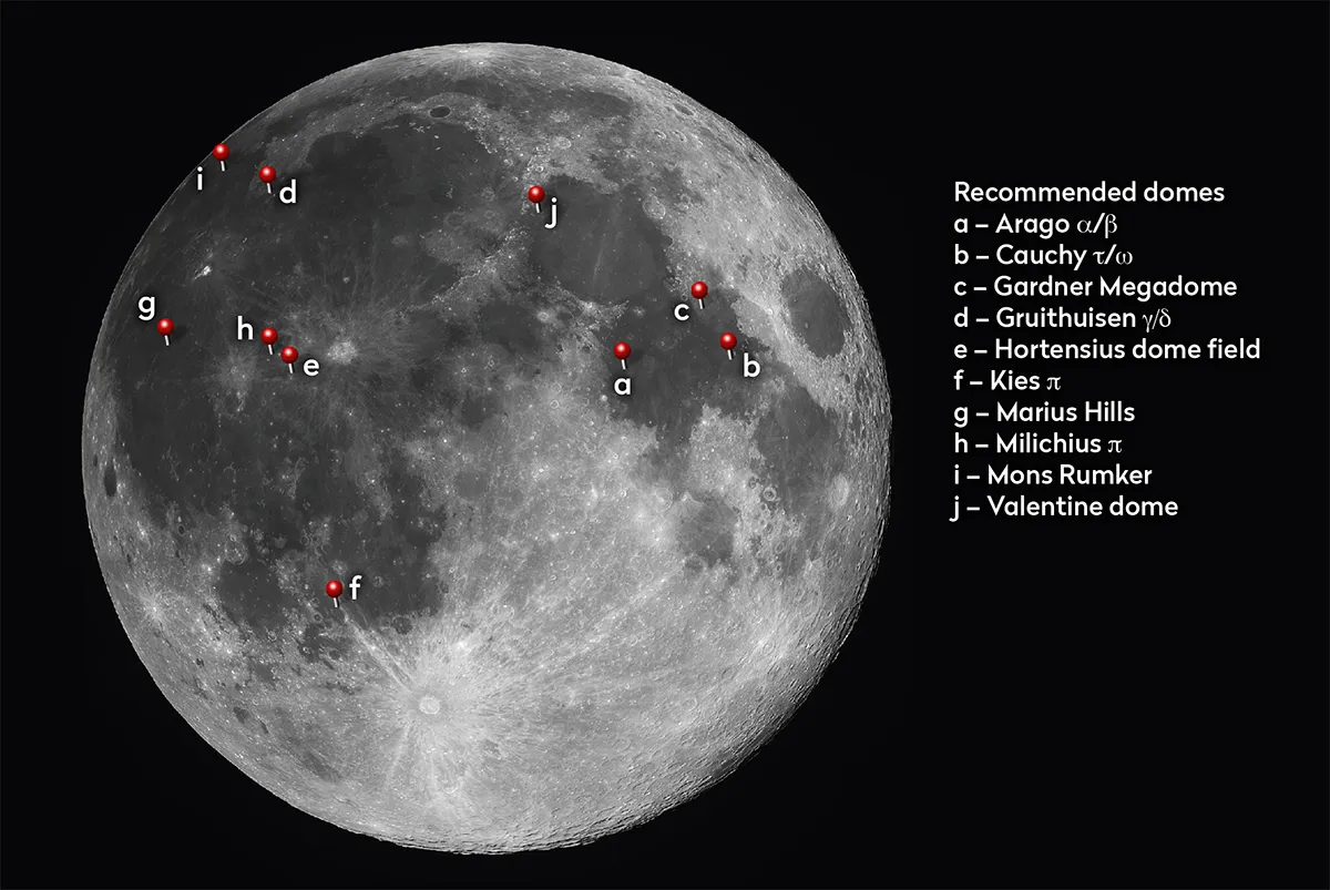 Map of Moon volcano domes. Credit: Pete Lawrence