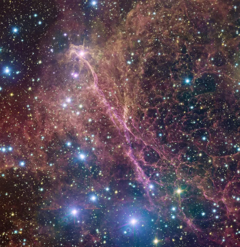 Vela Supernova Remnant VLT Survey Telescope (VST), 15 January 2024 Credit: ESO/PHAS  team. Acknowledgement: CASU
