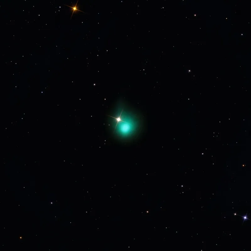 Comet 144P/Kushida Jim Taylor, Urbandale, lowa, USA, 29 January 2024 Equipment: ZWO ASI533MC colour CMOS camera, Sky-Watcher Quattro 250P reflector, iOptron CEM70 mount