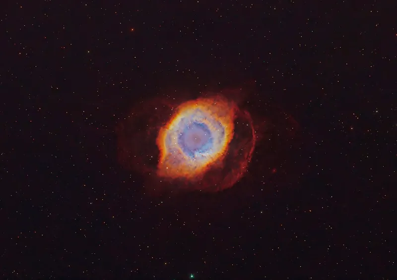 The Helix Nebula captured using the First Light Optics Remote Observatory. 40 hours’ worth of 20-minute exposures. Credit: Tim Jardine
