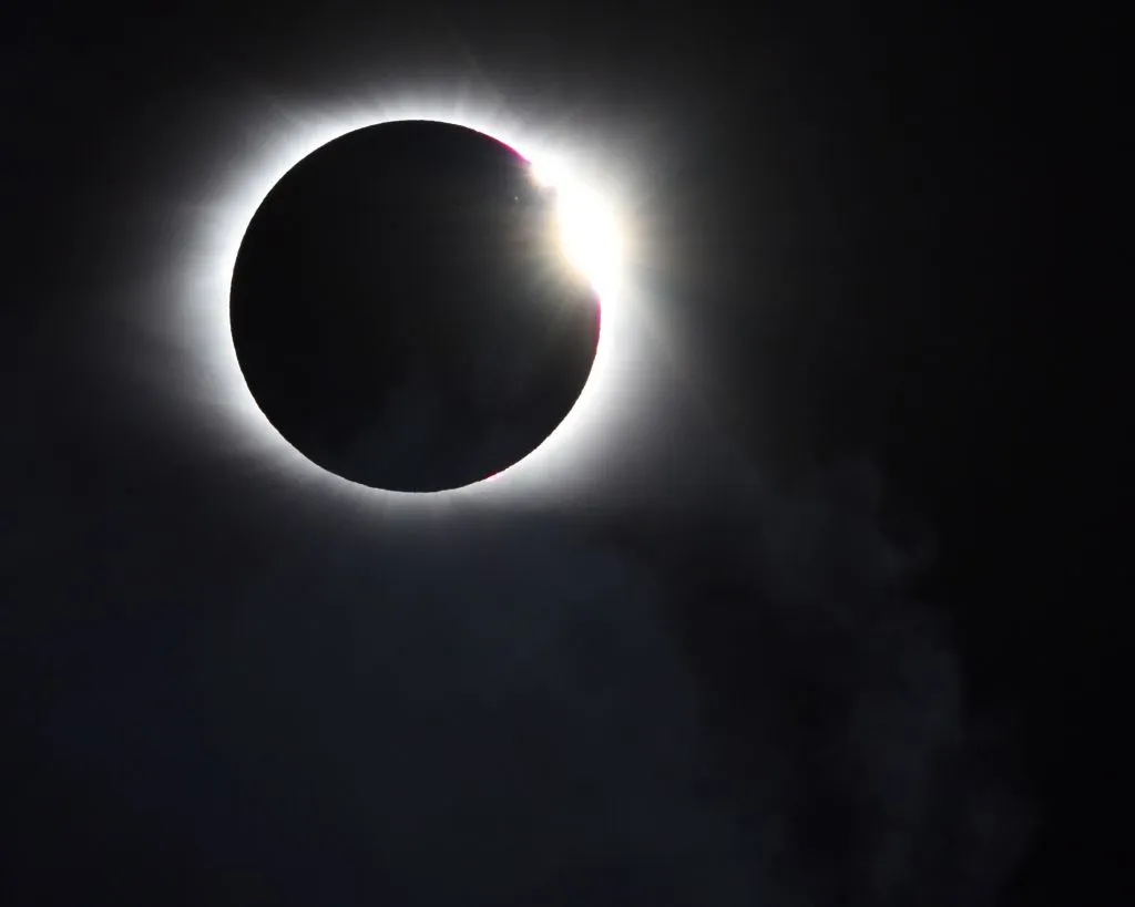Capturing the diamond ring effect in your photograph of the April 8 eclispe may make for a more spectacular image than full totality. Credit: Chris McKay / Getty Images