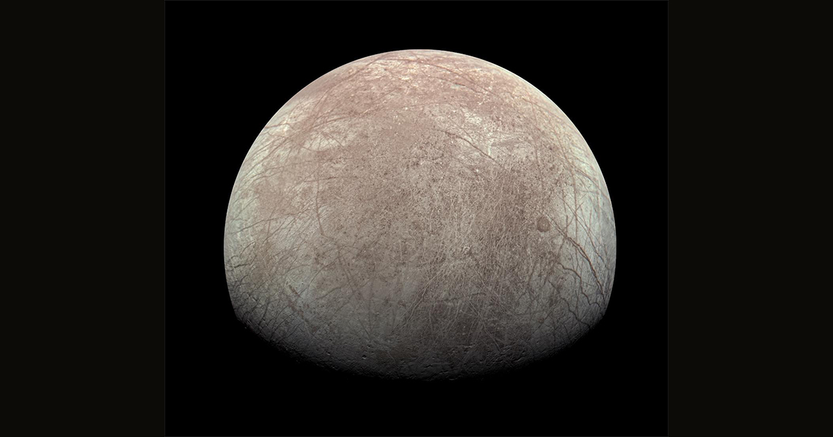 Jupiter's moon Europa generates enough oxygen to keep 1 million humans breathing for a day