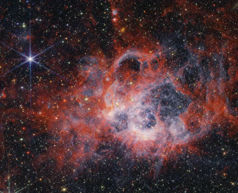 James Webb Space Telescope NIRCam image of NGC 604 in the Triangulum Galaxy. Credit: NASA, ESA, CSA, STScI