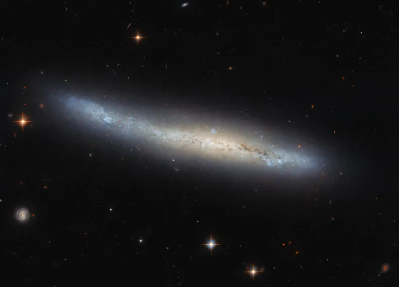 Edge-on spiral galaxy NGC 4423 Hubble Space Telescope, 4 March 2024 Credit: ESA/Hubble & NASA, M. Sun