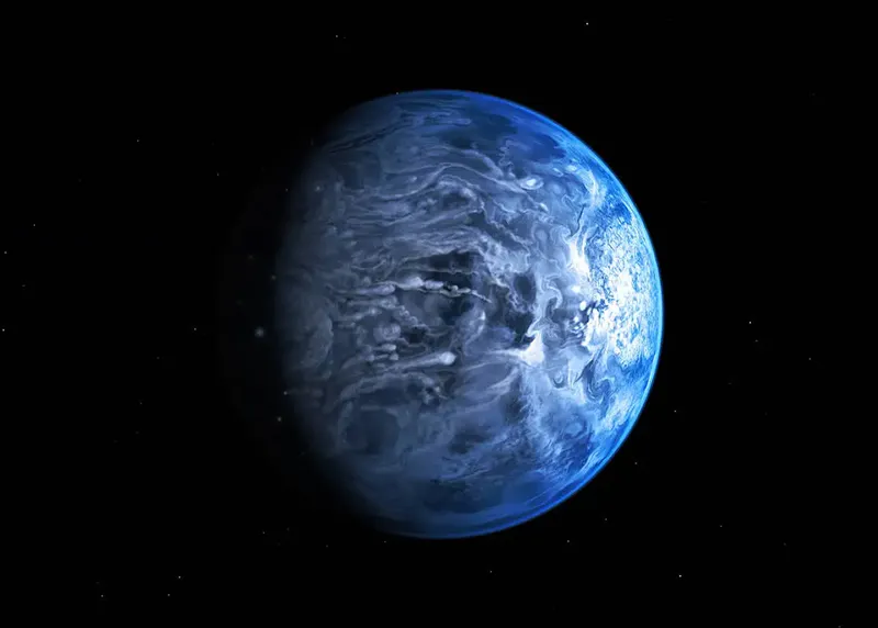Exoplanet HD189733 b is the first planet discovered around star HD189733. Credit: NASA