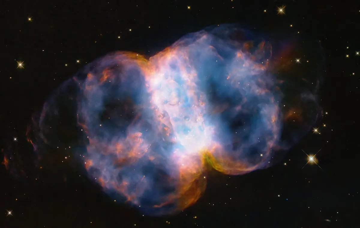 Image of the Little Dumbbell Nebula captured by the Hubble Space Telescope. Credit: NASA, ESA, STScI, A. Pagan (STScI)